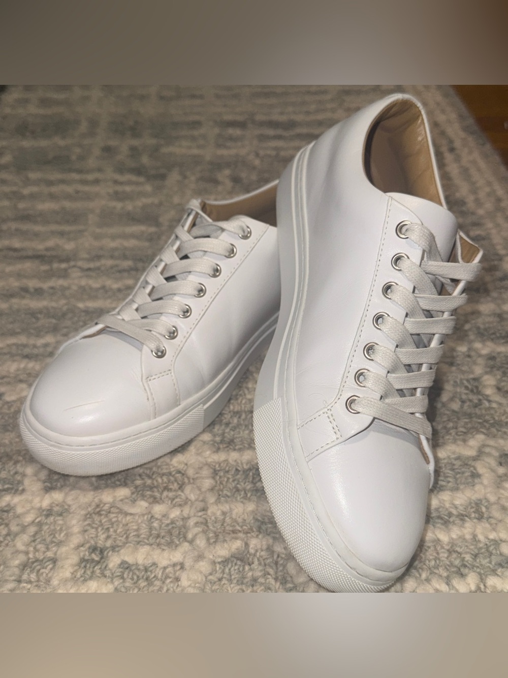Premier Low Top Leather Sneaker - White - Sz 8 - Thursday Boot Company